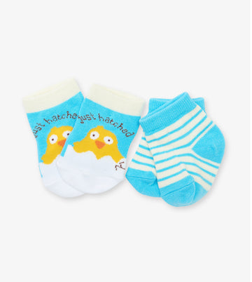 Hatched Two pack baby socks